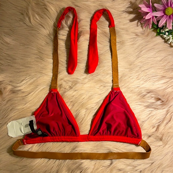 SALE🔥💗VIX | Red with Leather Bikini Top🔥 - Picture 3 of 5